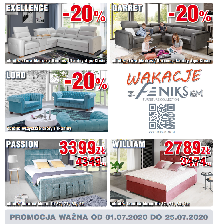 Feniks Meble - wybrane modele do -20%
