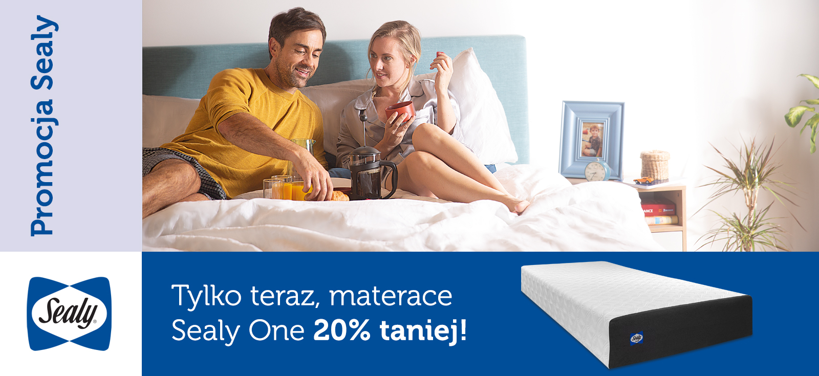 NOWY MODEL MATERACA SEALY ONE W PROMOCJI -20%