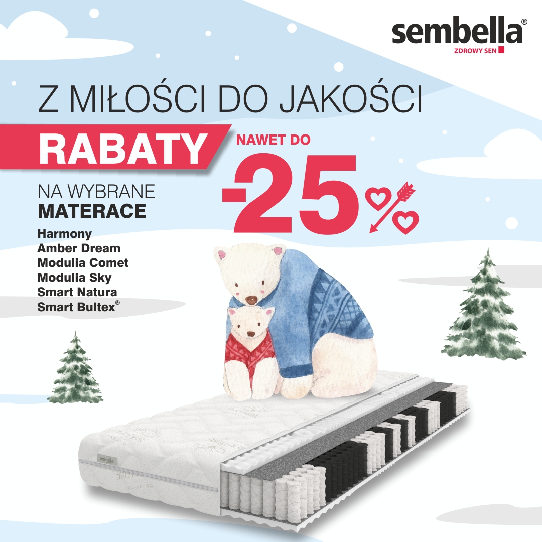 Sembella wybrane materace -25% taniej